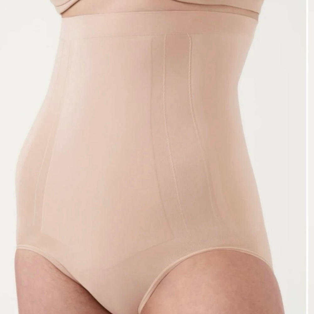 Spanx High-Waisted Full Coverage Brief Shapewear Nude S EUC